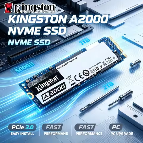 Kingston A2000 M.2 2280 PCIe NVMe SSD 250GB 500GB 1TB 3D TLC High Speed Internal Drive Storage Upgra