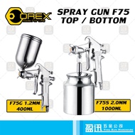 OREX Spray Gun Car Painting Gun Sprayer Dinding Mengecat Kereta Paint F75G 400ml(1.2mm) / F75S 1000m