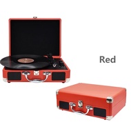 Hot vintage phonograph vinyl record player 3-speed Bluetooth turntable portable suitcase built-in sp