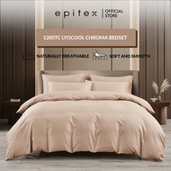 (New Arrival) Epitex Lyocool Chroma 1200TC Bedset with Quilt Cover – Silky Smooth, Cooling & Breatha