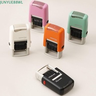 JUNYUE88WL Date Stamps, Automatic Ink Return Smooth Running Self-Inking Stamps, Solid Color Adjustab