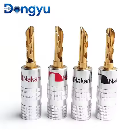Nakamichi 4MM Banana Plug Pure Copper Sawtooth Banana Plug Power Amplifier Audio Plug Speaker Cable 