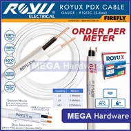 ROYU ROYUX PDX Wire / Duplex Solid Wire / Dual Flat Wire # 10 12 14 (Per Meter)