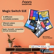 AQARA Magic Switch S1E Smart Touch Control 4inch Full LED Neutral Version Timer Calendar
