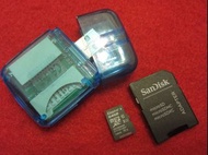 Kingston Micro SD card 64GB 連 Adaptor , 膠盒 及 card reader