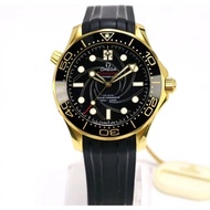 VS Factory Omega Hippocampus 300 Gold Edition 007 Queen James Bond Secret Men's Automatic Mechanical