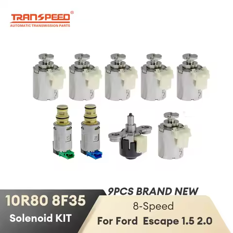 Original Genuine 8F35 10R80 Auto Transmission Valve Body Solenoids Kits 9PCS/SET For Ford Expedition