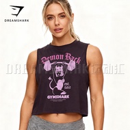 GYMSHARK Women's Sports Short Vest Yoga Fitness Training Round Neck Top