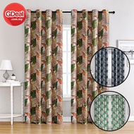 GDeal Living Room Nordic Leaves Blackout Curtain Full Shading Bedroom Window Curtain (100CM x 250CM)