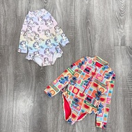 Excellent surplus hux and ge0rge long-sleeved girls' swimsuit swimsuit for kid