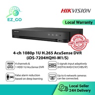 [Authentic] HIKVISION 4CH DVR TURBO ACUSENSE DVR CCTV Camera Recorder iDS-7204HQHI-M1/S Digital Vide