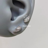 Niche Unique Unique Unique Wings Earrings Female Titanium Steel Twist Buckle Earrings Earrings Snail