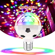 e27/E26 rotating rgb crystal ball led light bulb 6w dynamic stage party decoration