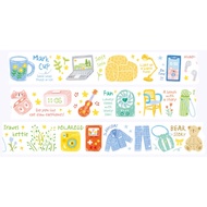 Colorful Bedroom 100cm Washi Sampler