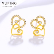 Subang Katup Padu Anting Emas 916 / 916 Gold Solid Clip Emas 916 Love Earrings