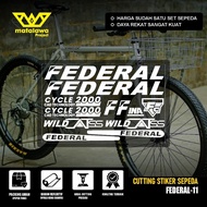 FEDERAL STICKER Cutting STICKER FEDERAL wild Cat BIKE STICKER Streetcat MG 33 MTB BIKE street cat 55
