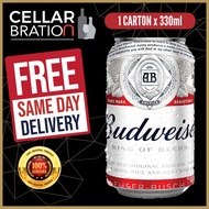 [BEST BEFORE 04/12/2025] Budweiser Beer (24 cans X 330ml)