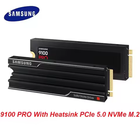 Samsung Memory SSD 9100 PRO 2TB Internal SSD With Heatsink MZ-VAP2T0CW PCIe 5.0x4 NVMe 2.0 SSD for G
