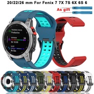 26 22 20 MM Sport Strap for Garmin Fenix 7X 7 7s Solar 6X 6 6S Pro 5X 5S 5 plus Smart Watch Strap Qu