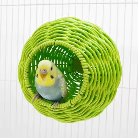 Spherical Imitation Woven Bird Nest Hanging Wear-resistant Bird Breeding Nest Comfortable Breathable
