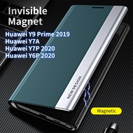 Flip Case For Huawei Y7A Huawei Y9 Prime 2019 Luxury Mirror Leather Wallet Stand Book Cover Phone Coque Magnetic Bag For Huawei Y7P 2020 Huawei Y6P 2020 Phone Case
