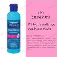 TONER nước hoa hồng cho da dầu mụn COMPLIMENT NO PROBLEM 200ML