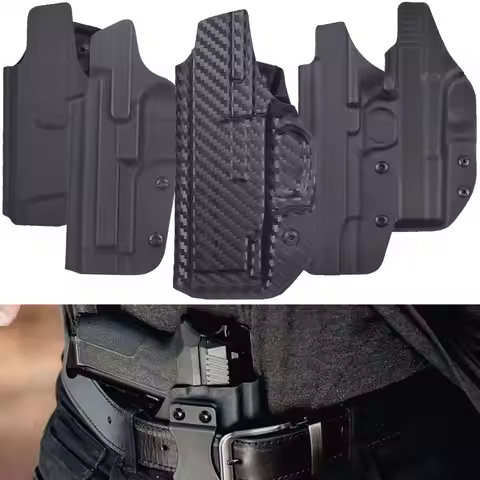 Tactical Inside Waistband Concealed Carry Holsters GLOCK 17 19 22 26 31 43 43X Belt Clip Single Doub