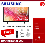 [ Delivered by Seller ] SAMSUNG 50" inch DU7000 Crystal UHD 4K Smart TV (2024) UA50DU7000KXXM (50DU7