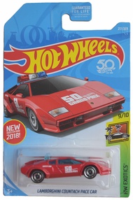 Lamborghini Countach Pace Car, Exotics 9/10 - red Hot Wheels Lamborghini Countach Pace Car, Exotics 