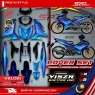Y15 V2 V3 Cover Set Original VELOZI Sticker Tanam PNP For YAMAHA Y15ZR Exciter 150 V2 V3 Doxou Chame