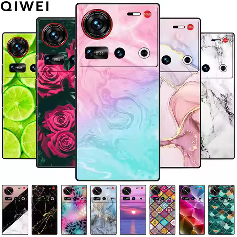 For ZTE Nubia Z70 Ultra 5G Case Soft Silicon Marble Phone Cases For ZTE Nubia Z70S Ultra 6.85'' NX73
