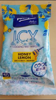 Tempo ICY檸蜜味冰涼濕紙巾
