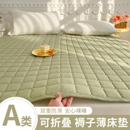 ที่นอนประเภท A เบาะนุ่มใช้ในบ้านผ้าห่มกันลื่นแบบบางสำหรับหอพักนักเรียนเดี่ยวและคู่แผ่นรองเตียงซักได้พับได้