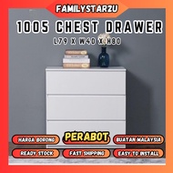 ❤️familystar2u -  3 drawer Chest Drawer no lock chest drawer storage almari anak kanak-kanak bayi 3 