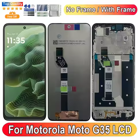 6.72''For Motorola Moto G35 LCD Display Screen Touch Panel Digitizer Replacement Parts For Motorola 