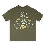 GRAMIC'A Retro Versatile Pure Cotton Round Neck Casual Fashion Printed T-shirt Short Sleeve
