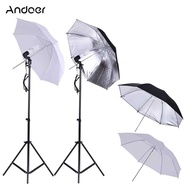 Andoer Photo Studio Continuous Umbralle Lighting Kit with 2 * 2m Light Stand + 2 * 45W 5500K Photo L