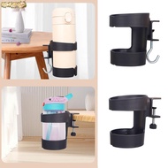 DESERT Desk Cup Holder, Portable Anti Spill Cup Storage Rack,  Punch-free Removable Plastic Table Fi