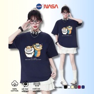 CUTE NASA LONG TIGER Printed Round Neck T-shirt Made of smooth 2-way stretch Cotton In all colors 21