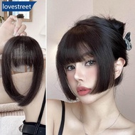 LOVESTREET Cute Princess Bangs Wig Middle Part Wig Piece Two Sides Wig Piece Naturally Trimmed Fring