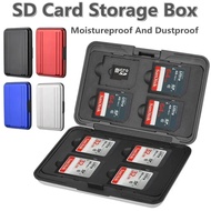 12 Slot Sarung Kad SD Kalis Air Pemegang Kad Micro SD untuk Sarung Microsd dengan Bahagian Dalam Bus
