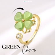 Reunite Jewelry - Anxiety Women's Ring Ring - Green Clover