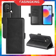 Case For ZTE Blade A52 Leather Wallet Flip Cover Vintage Magnet Phone Case For ZTE Blade A52 Coque