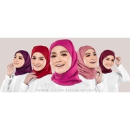 ready stock tudung bawal anti kedut edisi plain fareha by cikfa bidang 45