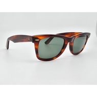 Ray-Ban B & L L2052 Turtle Shell Frame Green Lens Wayfarer Sunglasses G15 5022