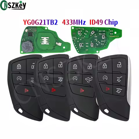 CNSZKEY FCC ID: YG0G21TB2 Smart Key 6 Buttons 433Mhz ASK ID49 Chip For Chevrolet Suburban Silverado 