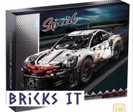 Lepin Porsche 911 RSR Building Block Bricks 42096 Compatible