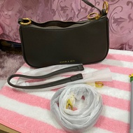 (Your Name Is Reserved) CK Pouch Style Shoulder Bag/Shoulder Bag 8.5 Inches Black Second Hand (High-