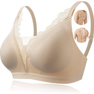 YXL Post-Surgery Mastectomy Bra Breast Prosthesis Breast Forms Artificial Fake Boobs Bralette Daily 