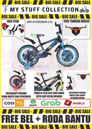 SEPEDA BMX ANAK UKURAN 12 INCH COCOK UNTUK USIA 2 - 4 TAHUN + RODA 4